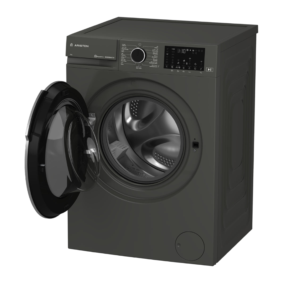 Ariston Front Load Washer 10kg, 1400 rpm - Grey