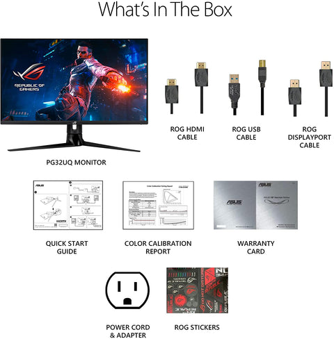 ASUS ROG Swift PG329Q HDMI 2.1 Gaming Monitor (32inch 4K, 144Hz, 1ms)