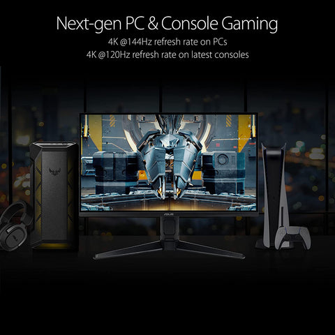 ASUS TUF 28inch,4K, HDMI 2.1, 144Hz, 1ms,Flat Gaming Monitor-VG28UQL1A