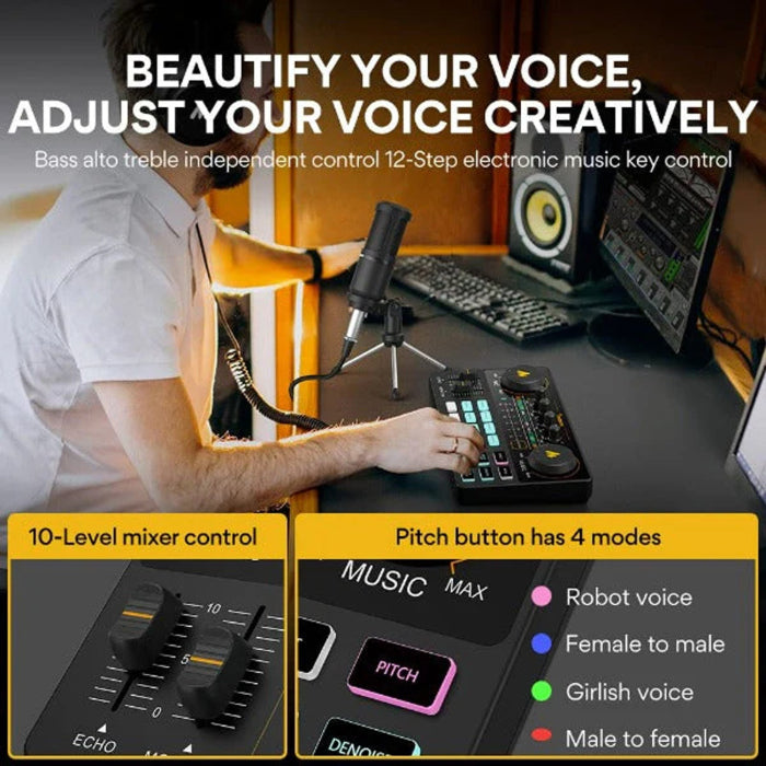 وحدة التحكم المحمولة للبودكاست Maonocaster