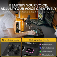 وحدة التحكم المحمولة للبودكاست Maonocaster