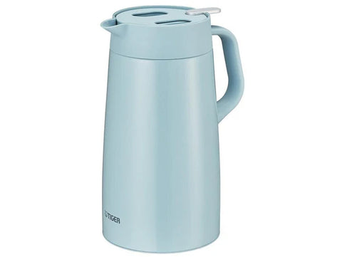 Tiger Stainless Steel Handy Jug 1.6 Liter Heat and Cold Retention Capabilities - Aqua Blue