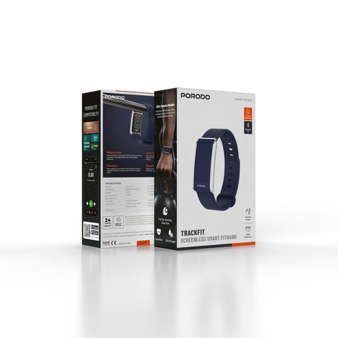 Porodo, Trackfit Screenless Smart Fitband with 30 Day Battery and Health Tracking