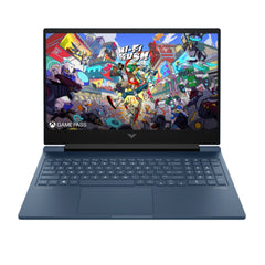 كمبيوتر محمول للألعاب HP VICTUS 16-R1043-معالج Intel Core i7-14700HX من الجيل الرابع، شاشة FHD مقاس 16 بوصة، ذاكرة وصول عشوائي 16 جيجابايت، قرص SSD سعة 512 جيجابايت، بطاقة رسومات NVIDIA GeForce RTX 4050 سعة 6 جيجابايت، نظام تشغيل DOS - أزرق