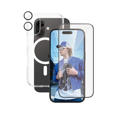 CARE by PanzerGlass® Flagship 3-in-1 Bundle iPhone 16