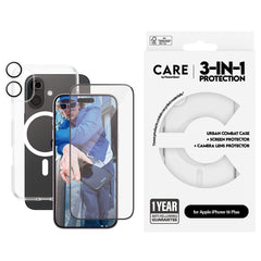 CARE by PanzerGlass® Flagship 3-in-1 Bundle iPhone 16 Plus