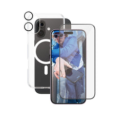 CARE by PanzerGlass® Flagship 3-in-1 Bundle iPhone 16 Plus