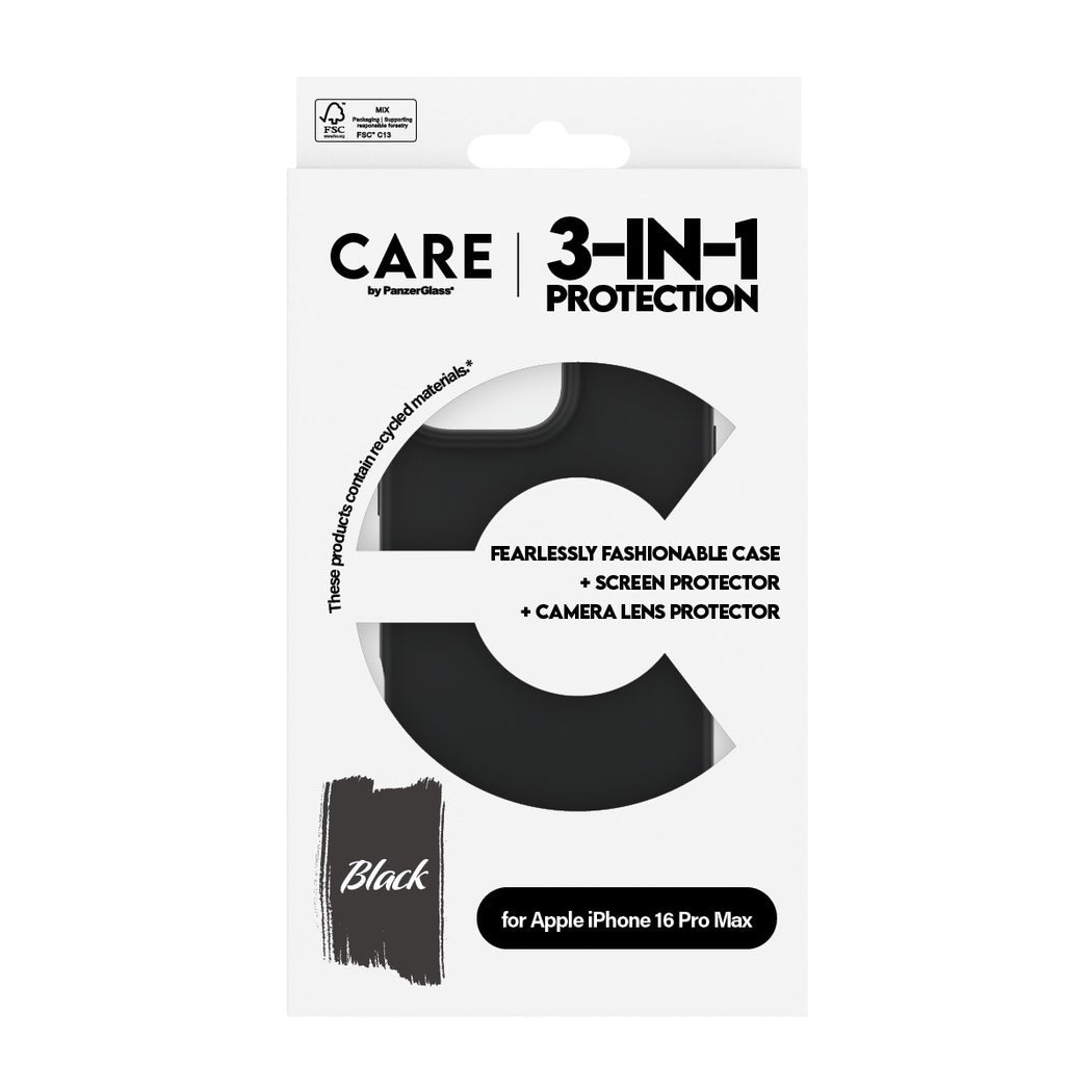 CARE by PanzerGlass® Fashion 3-in-1 Bundle iPhone 16 Pro Max
