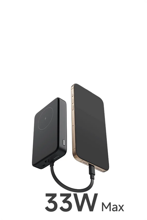 Xiaomi 33W Magnetic Power Bank 10000mAh with Integrated USB-C Cable & Wireless Charging