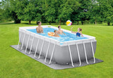Intex Prism Frame Rectangular Pool Set 400 x 200 x 122 cm with Filter Pump & Ladder (26790UK)