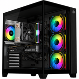 كمبيوتر ألعاب مجمع بمعالج إنتل كور آي ٥-١٤٤٠٠ إف، وكرت شاشة آر تي إكس ٥٠٦٠ بسعة ٨ جيجابايت، ورامات ١٦ جيجابايت دي دي آر ٤، وويندوز ١١ برو