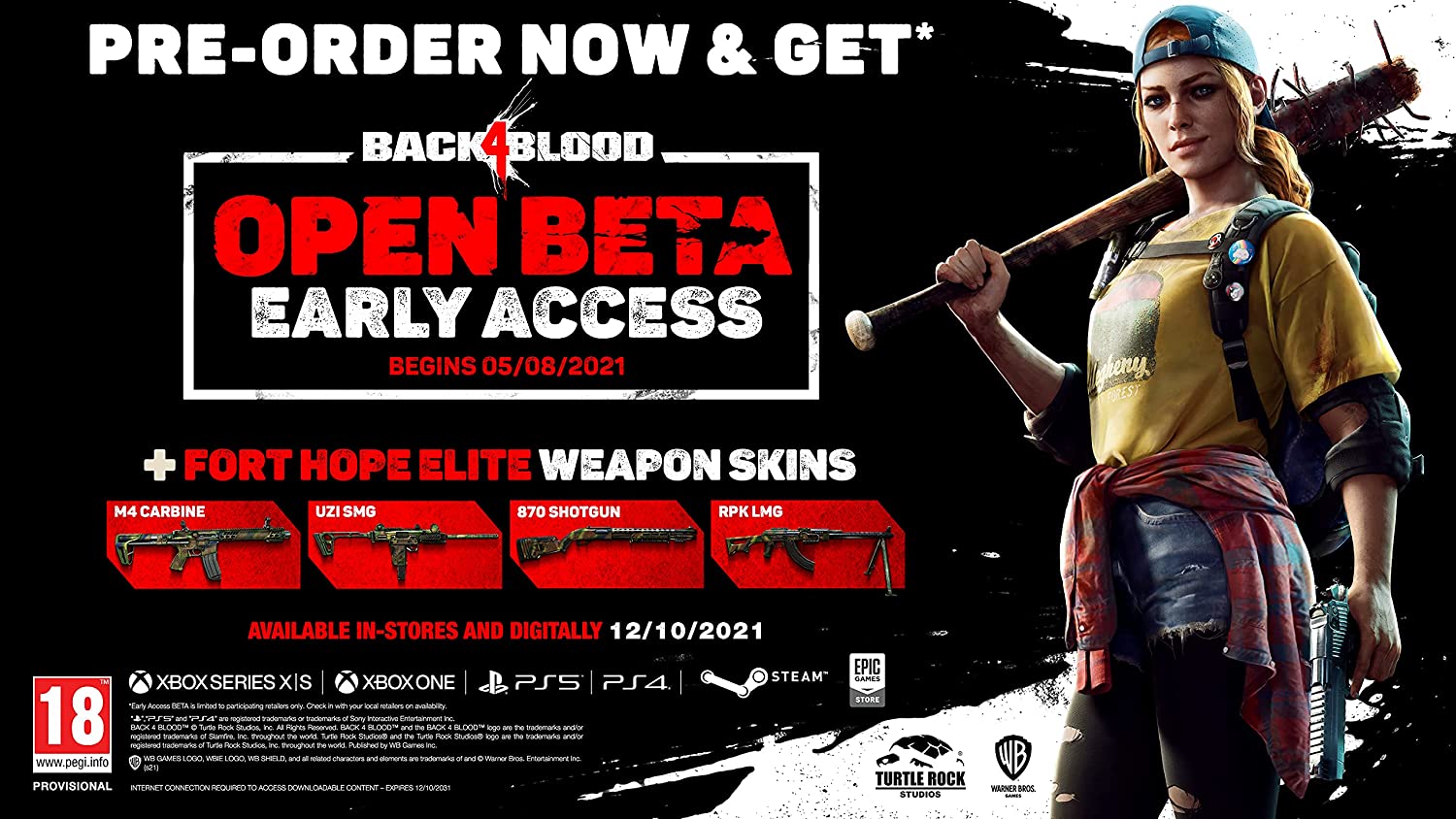 Back 4 Blood: Includes AR Badge For PlayStation 5 “Region 2”