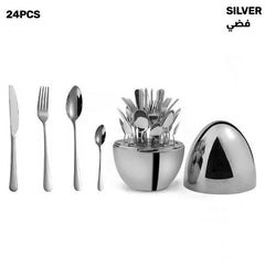 Luxury 24 pcs set with Mood Egg in color box Gold & silver