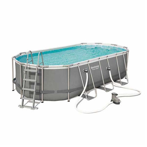 BESTWAY Power Steel Oval Pool Set, 549 x 274 x 122 cm – 56710