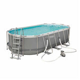 BESTWAY Power Steel Oval Pool Set, 549 x 274 x 122 cm – 56710