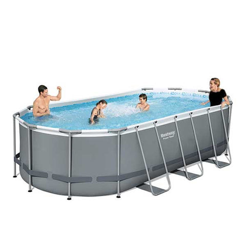 BESTWAY Power Steel Oval Pool Set, 549 x 274 x 122 cm – 56710