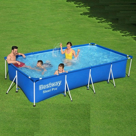 BESTWAY Steel Pro™ Rectangular Pool 4.00m x 2.11m x 0.81m – 5.700L – 56405