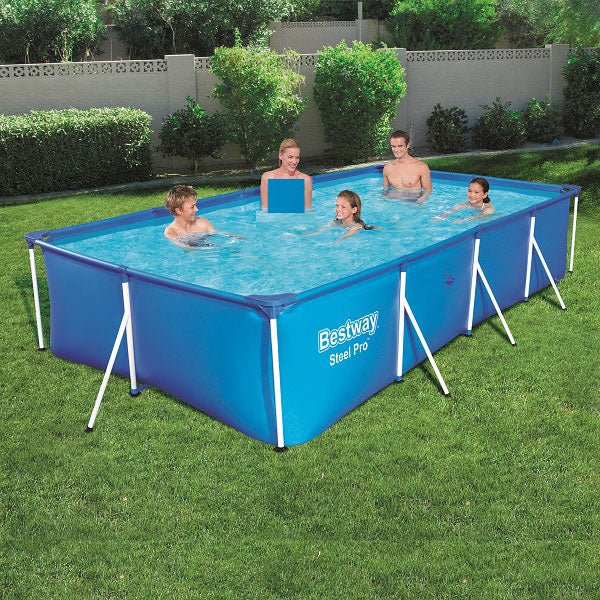 BESTWAY Steel Pro™ Rectangular Pool 4.00m x 2.11m x 0.81m – 5.700L – 56405 - Level UpBESTWAYSwimming Pools56405