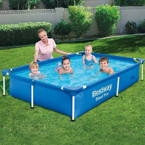 BESTWAY Steel Pro Splash Pool 2.21 x 1.5 x 0.43m, 1200ltr – 56401