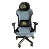 Black Bull Gaming Chair With Molded Headrest Up & Down - Fabric - Blue/Black
