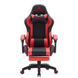 Oartex Model LD034 PVC Gaming Chair With Footrest - Red & Black