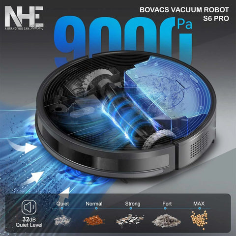 إن اتش إي بوفاكس مكنسة روبوتية إس ٦ برو