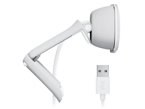 Logitech Brio 100 Full HD Webcam - White