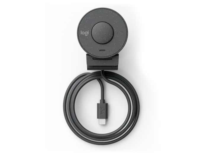 كاميرا ويب Logitech Brio 300 USB-C بدقة 1080 بكسل مع مصراع للخصوصية - جرافيت