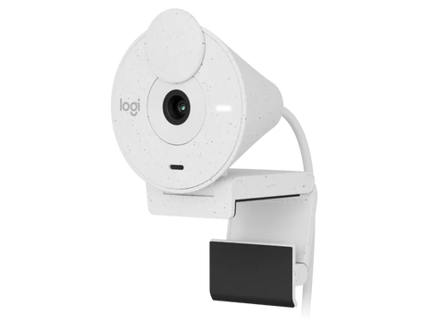 Logitech Brio 300 1080p USB-C webcam with Privacy shutter - Off White