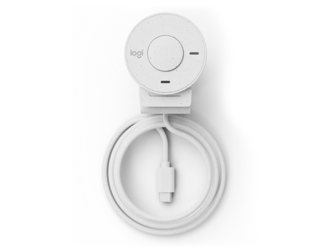 Logitech Brio 300 1080p USB-C webcam with Privacy shutter - Off White