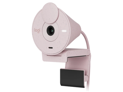 Logitech Brio 300 1080p USB-C webcam with Privacy shutter - Rose