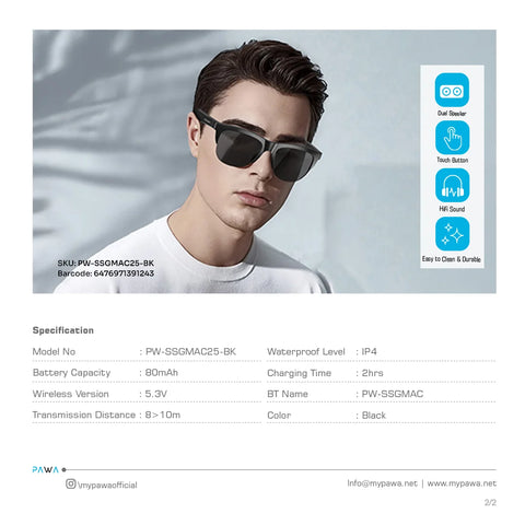 Smart Sunglass With Music and Call
