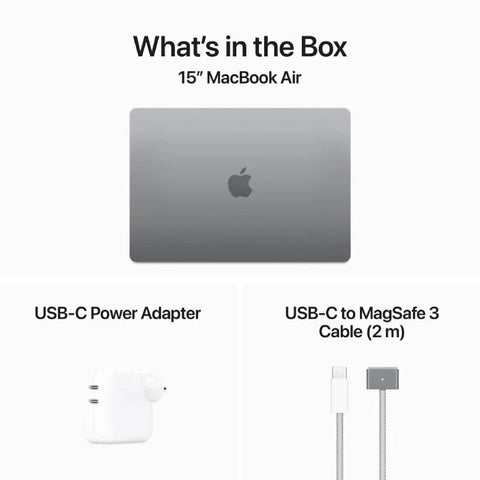 Apple MacBook Air - 15.3" / M3 / 8-Core CPU / 10-Core GPU / 16GB RAM / 512GB SSD / Arb/Eng / Space Grey / 1YW