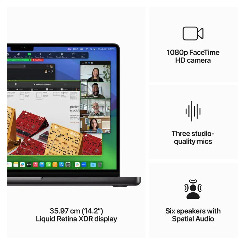 Apple MacBook Pro - 14.2" / M3 Pro / 12-Core CPU / 18-Core GPU / 18GB RAM / 1TB SSD / Arb/Eng / Space Black / 1YW