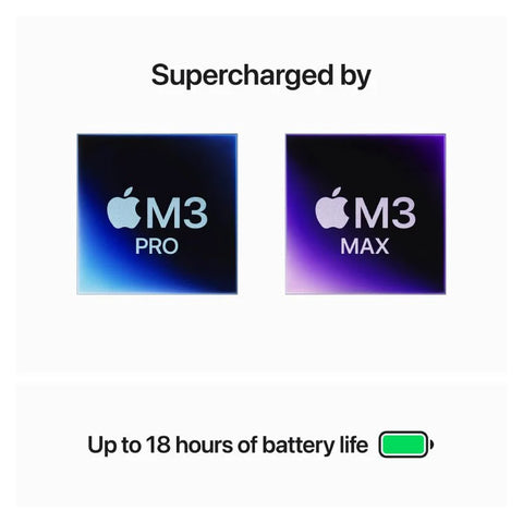 Apple MacBook Pro - 14.2" / M3 Pro / 12-Core CPU / 18-Core GPU / 18GB RAM / 1TB SSD / Arb/Eng / Space Black / 1YW