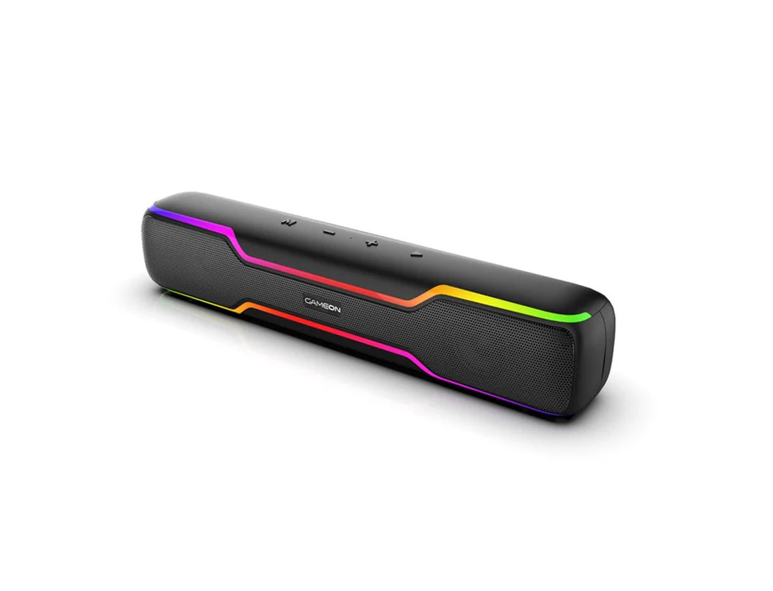 مكبر صوت لاسلكي للألعاب من GAMEON Dominator Blaze RGB - أسود