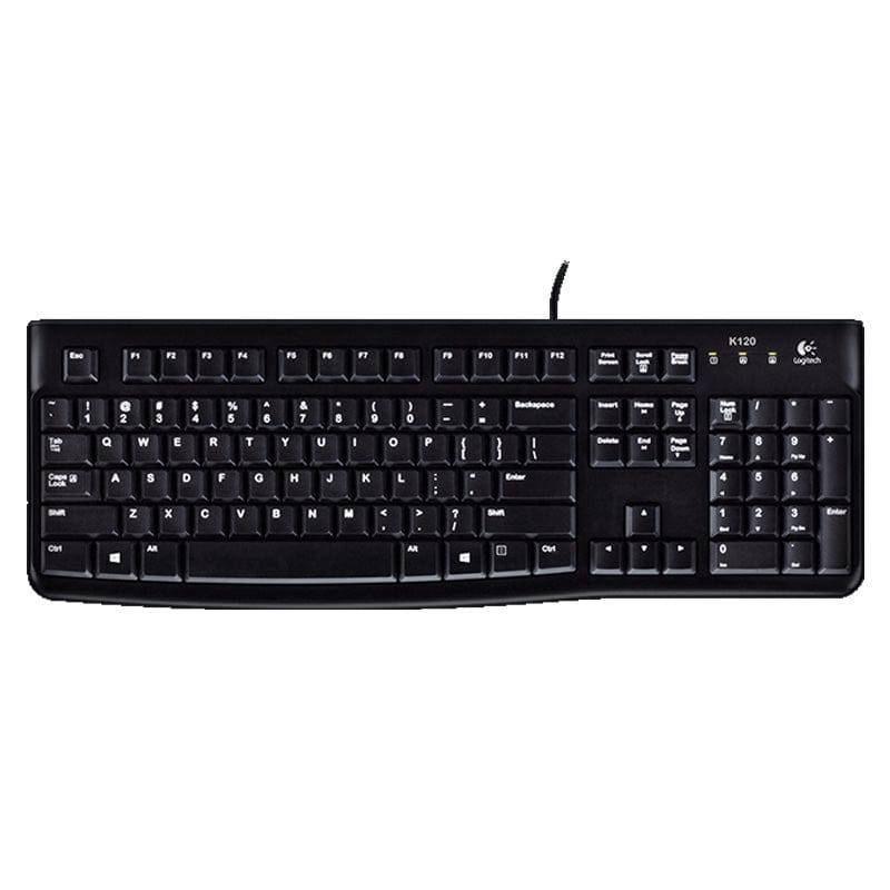 لوحة مفاتيح Logitech K120 السلكية - عربية/إنجليزية