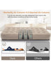 Inflatable Air Mattress with Rechargeable USB Pump, Air Coil Support & Pillow – 198 × 100 cm