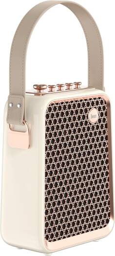 Divoom Songbird HQ - 50W Bluetooth Speaker with Karaoke Dual Wireless Microphones - White