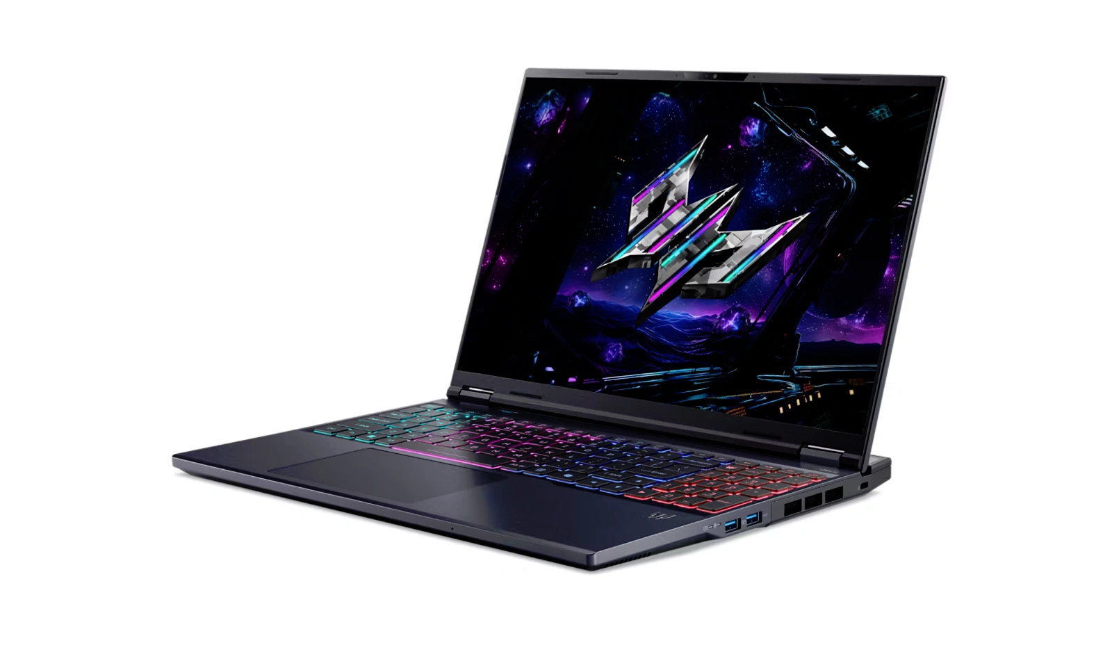 ايسر لابتوب الألعاب بريداتور هيليوس نيو 16 بمعالج Intel Core Ultra 9 275HX، رام 16 جيجابايت، هارد 1 تيرابايت SSD، كرت شاشة GeForce RTX 5070 بسعة 8 جيجابايت.