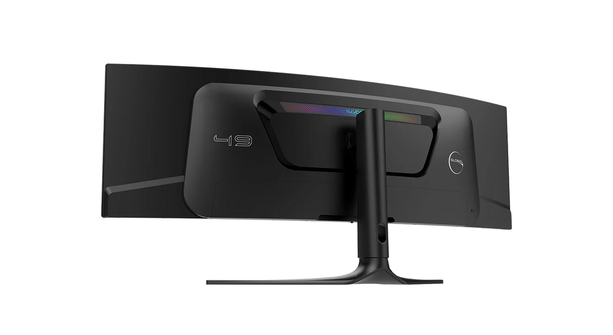 مجموعة : شاشة ألعاب SADES SP-Whale (SA-C01U49) المنحنية مقاس 49 بوصة بتقنية OLED ودقة Dual QHD مع مجموعة ملحقات ألعاب الكمبيوتر Gamax GM-204 (4 في 1) التي تشمل لوحة مفاتيح ميكانيكية باللغة العربية 