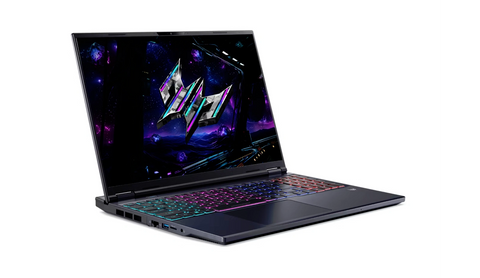 ايسر لابتوب الألعاب بريداتور هيليوس نيو 16 بمعالج Intel Core Ultra 9 275HX، رام 16 جيجابايت، هارد 1 تيرابايت SSD، كرت شاشة GeForce RTX 5070 بسعة 8 جيجابايت.