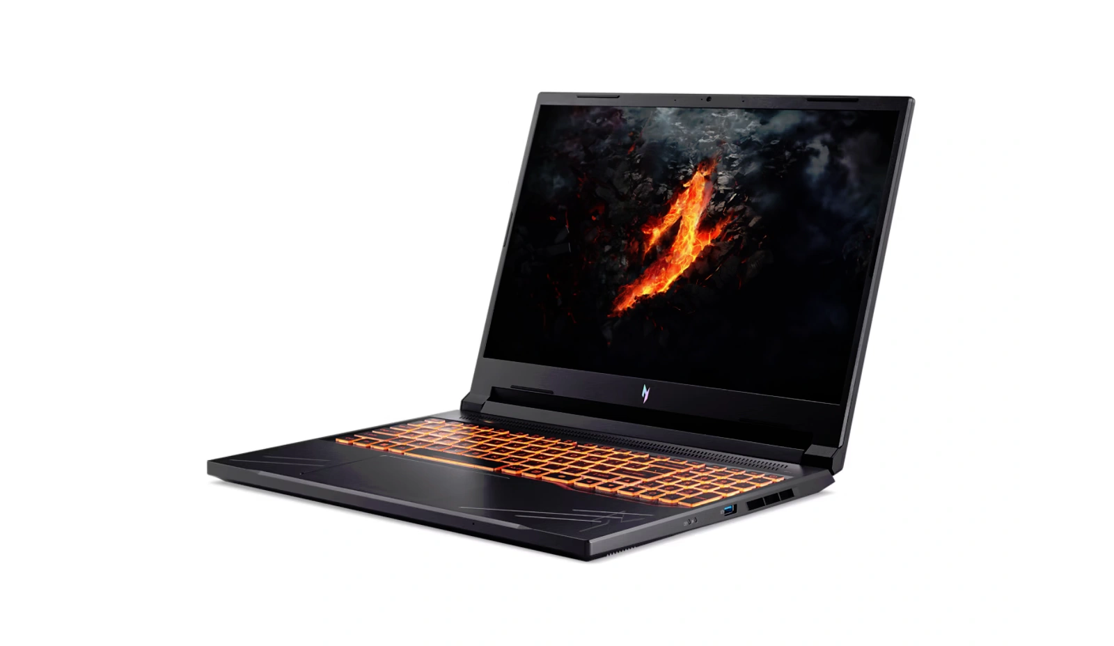 ايسر لابتوب الألعاب نيترو V 16 بمعالج Intel Core i5-14450HX، رام 8 جيجابايت، هارد 512 جيجابايت SSD، كرت شاشة GeForce RTX 4050 بسعة 6 جيجابايت.