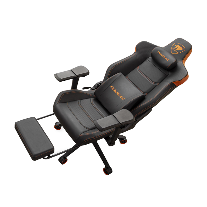 Cougar Gaming Chair Armor Evo M, Breathable Premium PVC Leather, 5D Adjustment - Black / Orange