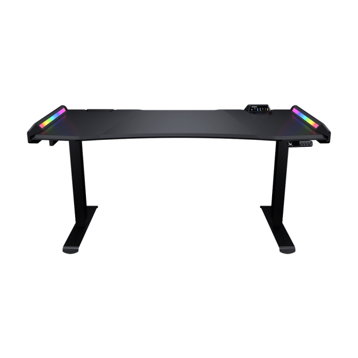 Cougar Mars 150 Electric Gaming Desk Steel Frame, Dual-sided RGB, High-strength Welded Steel Frame, Black