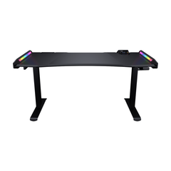Cougar Mars 150 Electric Gaming Desk Steel Frame, Dual-sided RGB, High-strength Welded Steel Frame, Black