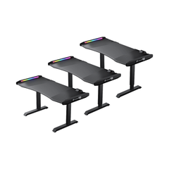 Cougar Mars 150 Pro Gaming Desk Steel Frame, Dual-sided RGB, High-strength Welded Steel Frame, Black
