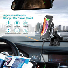 Choetech 15W Wireless Car Mount - Black T521-S - Level UpLevel UpCar Mount6971824976151