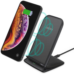 Choetech 15W Wirless Charger Stand - Black T555-F-101ABBK - Level UpLevel UpDesk HoldersX001A1H5P9