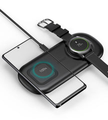 CHOETECH 2 in 1 Wireless Charger, 10W Max Wireless Charging Pad with Adapter for Galaxy Watch - T570 - Level UpLevel UpAdapter6971824977462 - X0019Y2GSN